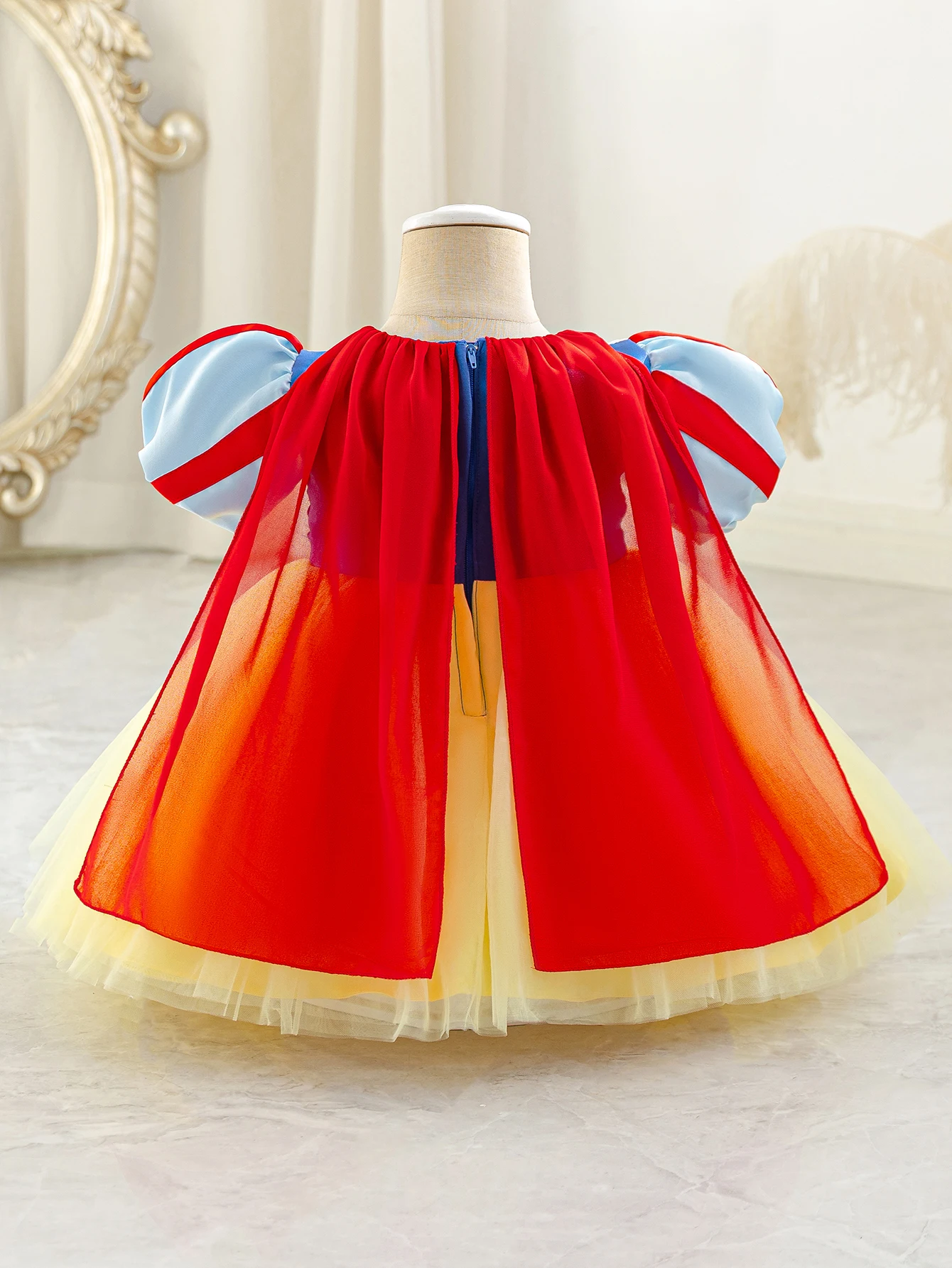 Baby Girl Princess Dress Birthday Party Dress Dress With Cloak Suitable For Stage Performances And Birthday Parties