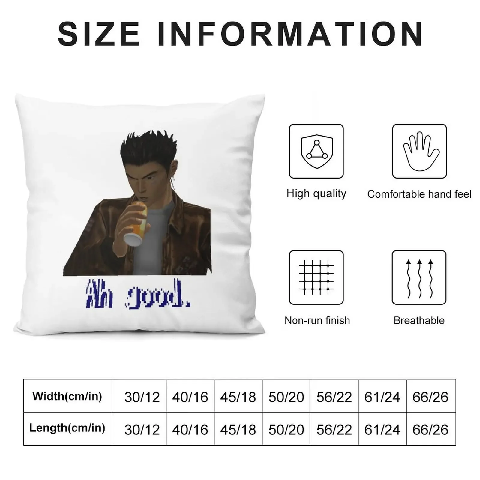 Shenmue - Ryo Drinking Ah good. Throw Pillow autumn decoration Christmas Pillow Sofa Cushions pillow cover luxury