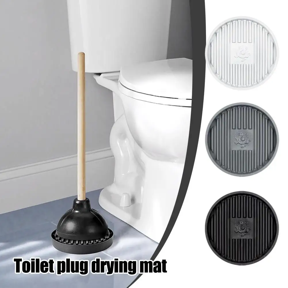 Universal Toilet Plug Holder Toilet Plunger Drip Tray Toilet Dry Pad Holder Accessories Unclogger Toilet Plunger Drying Bat C8C5