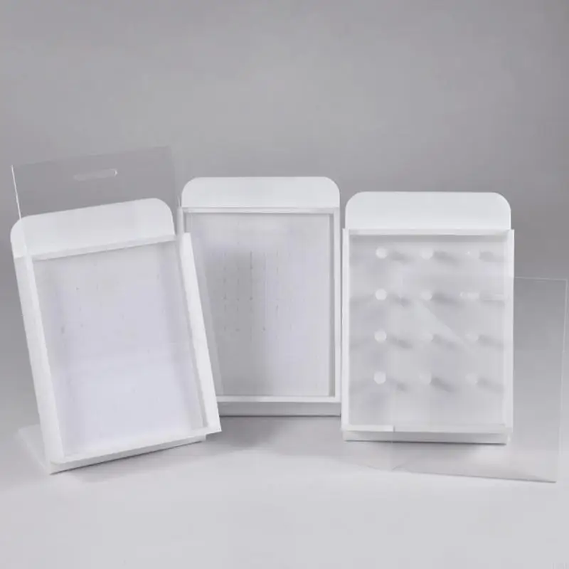 

Modern Acrylic Display Stand For Body Jewelry And Piercings With Protective Lid