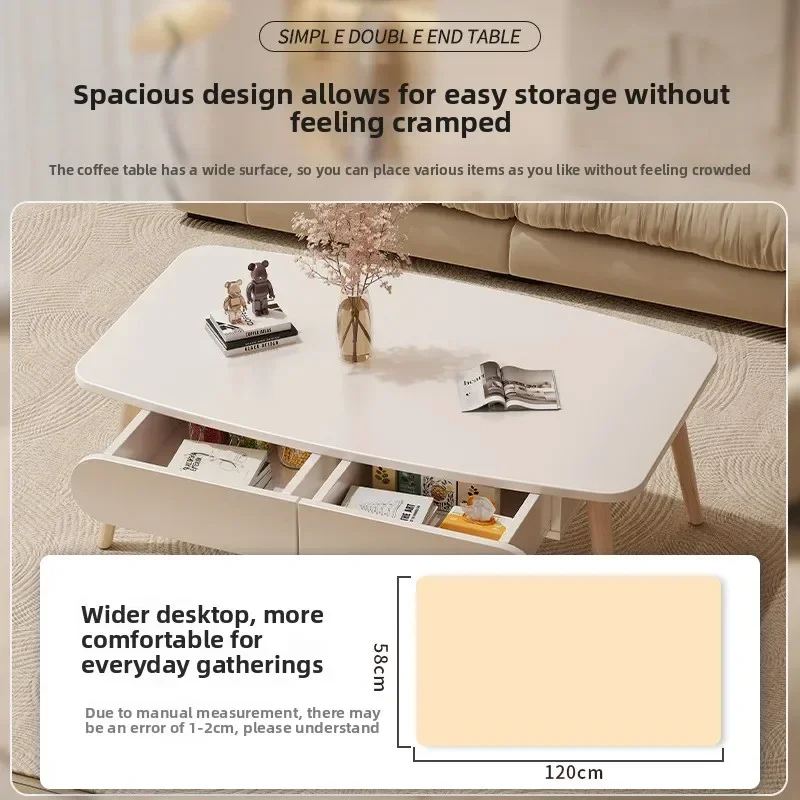 โต๊ะกาแฟห้องนั่งเล่นเรียบง่ายสำหรับอพาร์ทเมนต์ขนาดเล็ก วางข้างโซฟา ห้องนอนเล็กๆ โต๊ะนั่งเล่นขนาดเล็ก โต๊ะน้ำชา