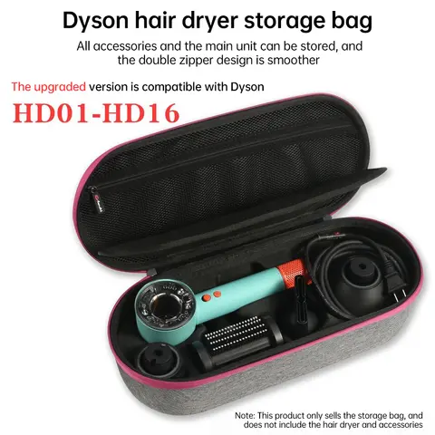 Hair Dryer Storage Bag For Dyson HD01/02/03/04/08/12 Dustproof Anti-scratch Supersonic Hair Dryer Case Home Travel Protector