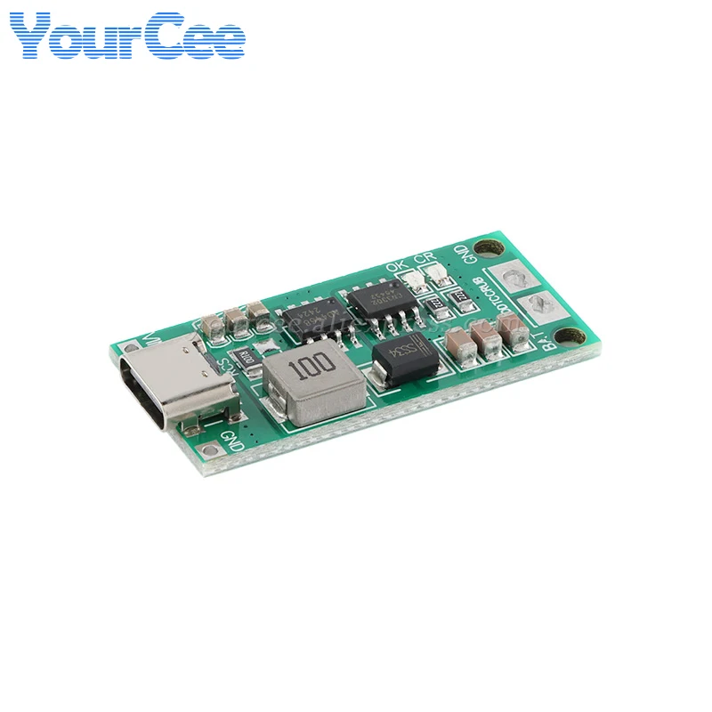 2pcs/lot 2S 3S 4S Cells LiPo Polymer Li-Ion Charger Board Module 1Mhz 8.4V 12.6V 16.8V Step-Up Boost Lithium Battery Type-C To