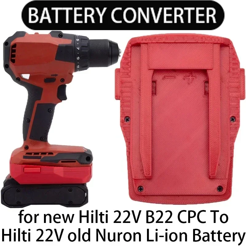 Adapter For old Hilti 22V B22 CPC Li-ion Battery Convert To New Hilti 22V Nuron Battery Power Tool Cordless Converter Accessorie