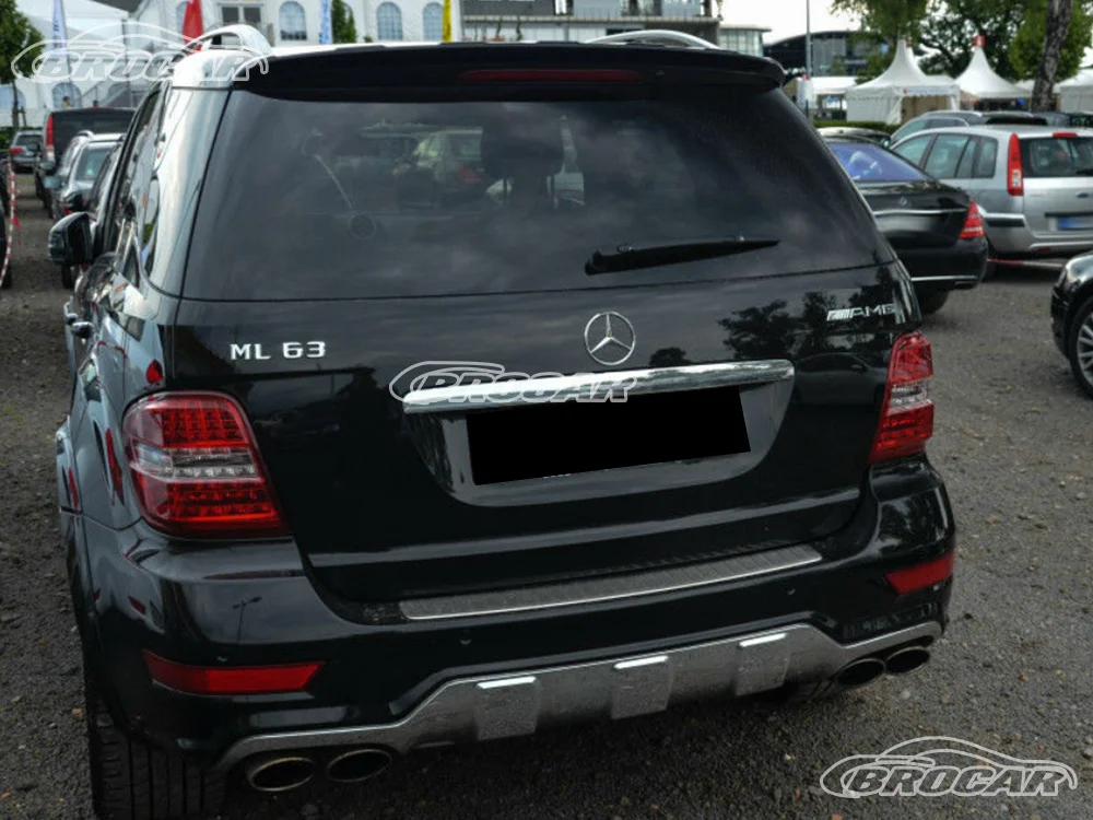 Für 2006–2012 Mercedes Benz ML-Klasse W164 GEN 2 ML280 320 350 500 Hochwertiger FRP Silber Dachspoiler Kofferraum-Kofferraumflügelspoiler