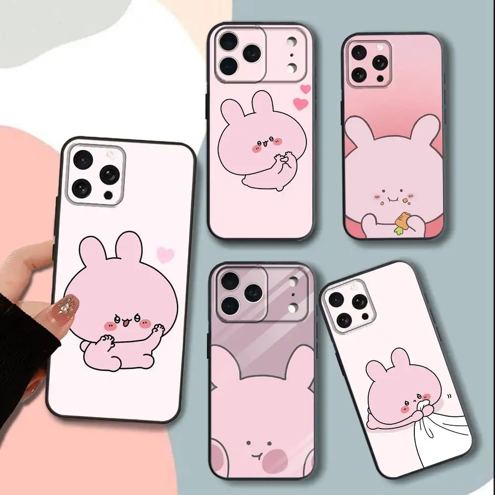 

A-Asamimichan C-cute Phone Case For iPhone 15,13,16,12,11,17,14,Plus,Pro,Max,XS,XR,X,SE,Mini,Soft Silicone Black Cover