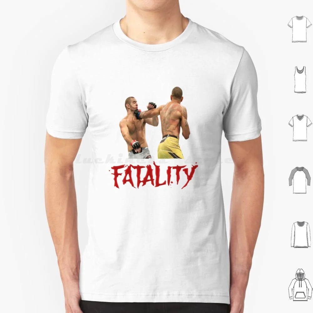 Alex Pereira Fatality Ko T Shirt Big Size 100% Cotton Alex Pereira Brazil Israel Adesanya Poatan Pereira Adesanya Alex Poatan