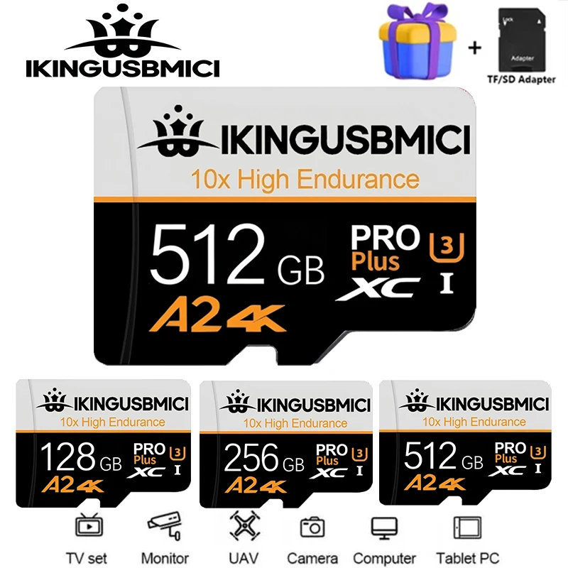 Extreme pro Micro TF Card 512GB/256GB/128GB/64GB 100GB/s A2 V30 U3 TF Flash Memory Compatible with DJI Insta360