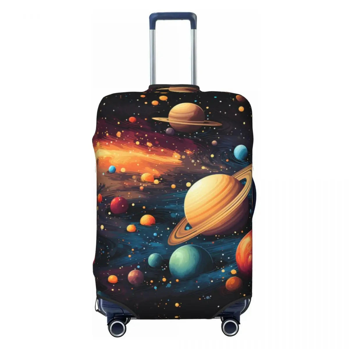 Our Galax Suitcase Cover Funny Planet Aesthetic Flight Business Strectch Luggage Supplies Protector