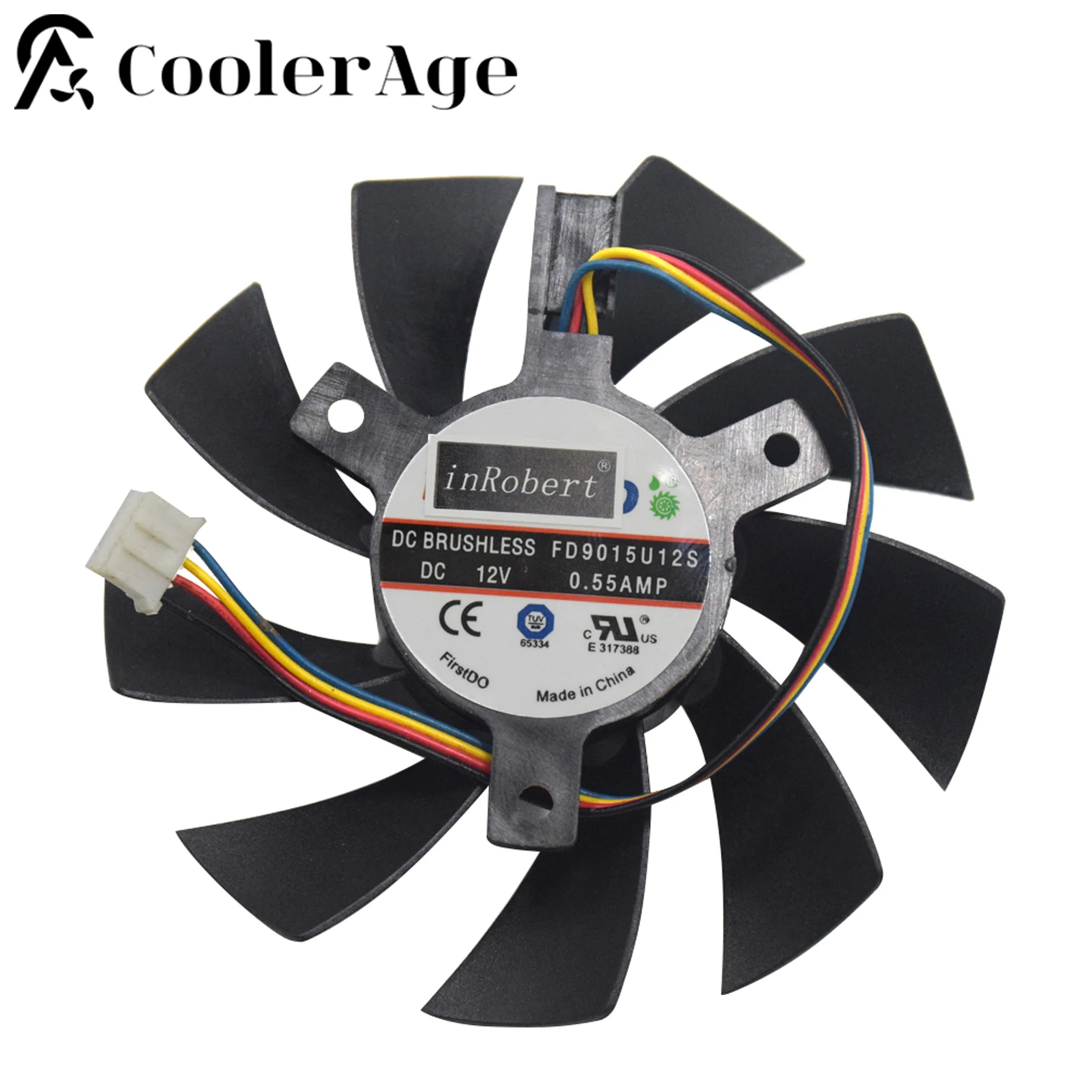 New 85MM FD9015U12S FY09015H12LPA 4Pin Two Ball Bearing Cooling Fan For Sapphire HD 7770 7750 HD7970 Graphics Card Cooler Fan