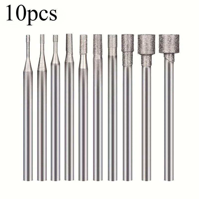 10pcs Abrasive Wheel Burrs, Used for Rotating Tools.