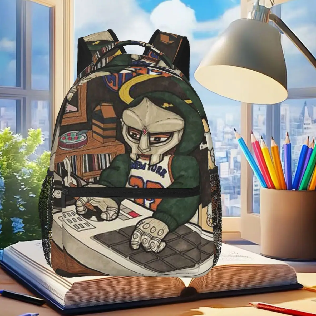 

Cookin Soul MF DOOM Backpack Student Boys Girls BookBag Children School Bag Computer Shoulder Bags for Men Women