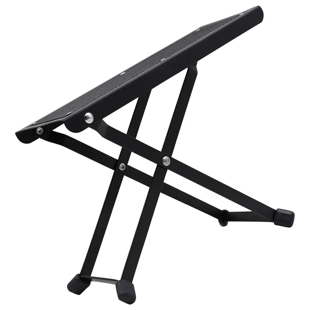 

Guitar Foot Stool Foldable Ergonomic Durable Heavy Duty Adjustable Height Guitarist Stool Accessories Musical