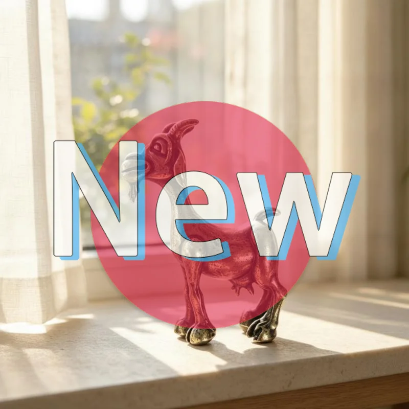 #Retro Brass Goat Tea Pet Vintage Rustic Animal Statue 1Pcs Decorative Ornament for Office Bookshelf Decor Gift