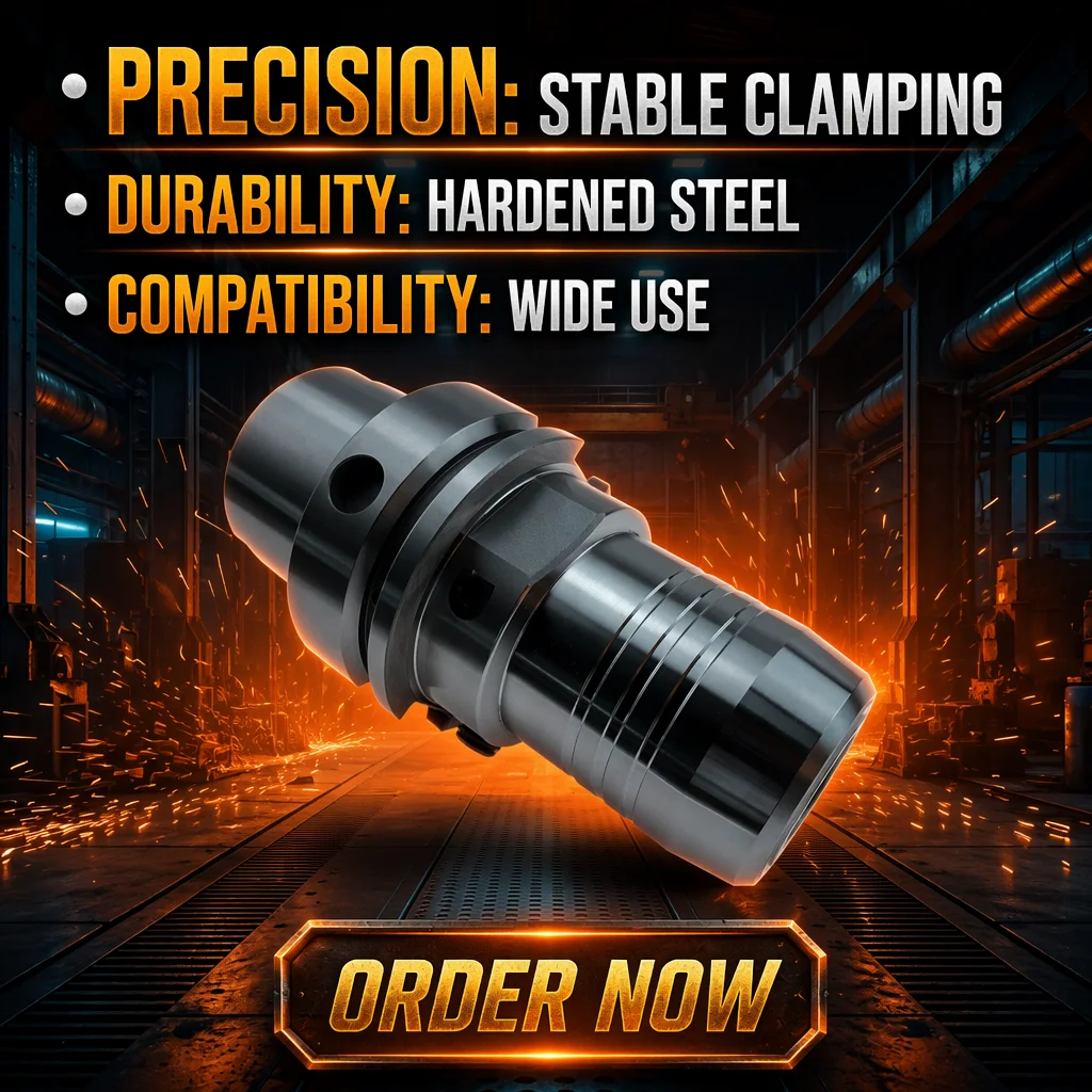 FONHAE HSK63A Internal Turning Hydraulic Tool Holder Carbide Tungsten Longer Working Life Stable Clamping G2.5 Chuck CNC Lathe