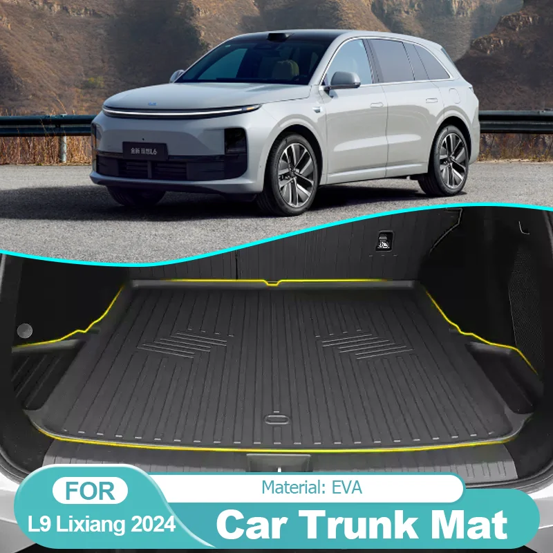 

EVA Car Trunk Floor Mat Liner Trunk Waterproof Carpet Storage Pads Accesories for Li Auto L9 Lixiang Li Xiang L9 2022 2023 2024