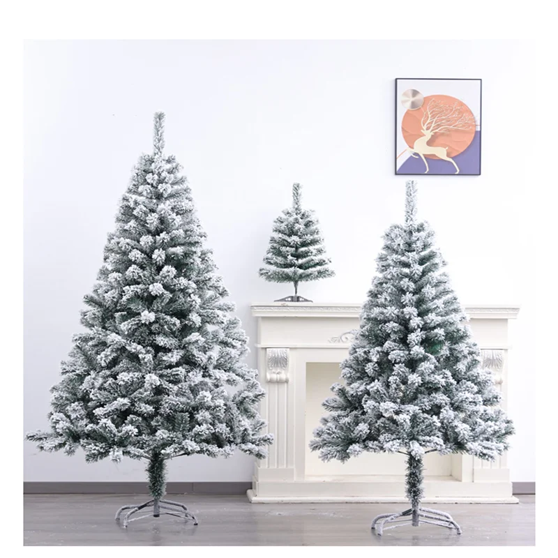 1.2m-4m snow-falling flocked encrypted Christmas tree is suitable for home, office, shopping mall and other products