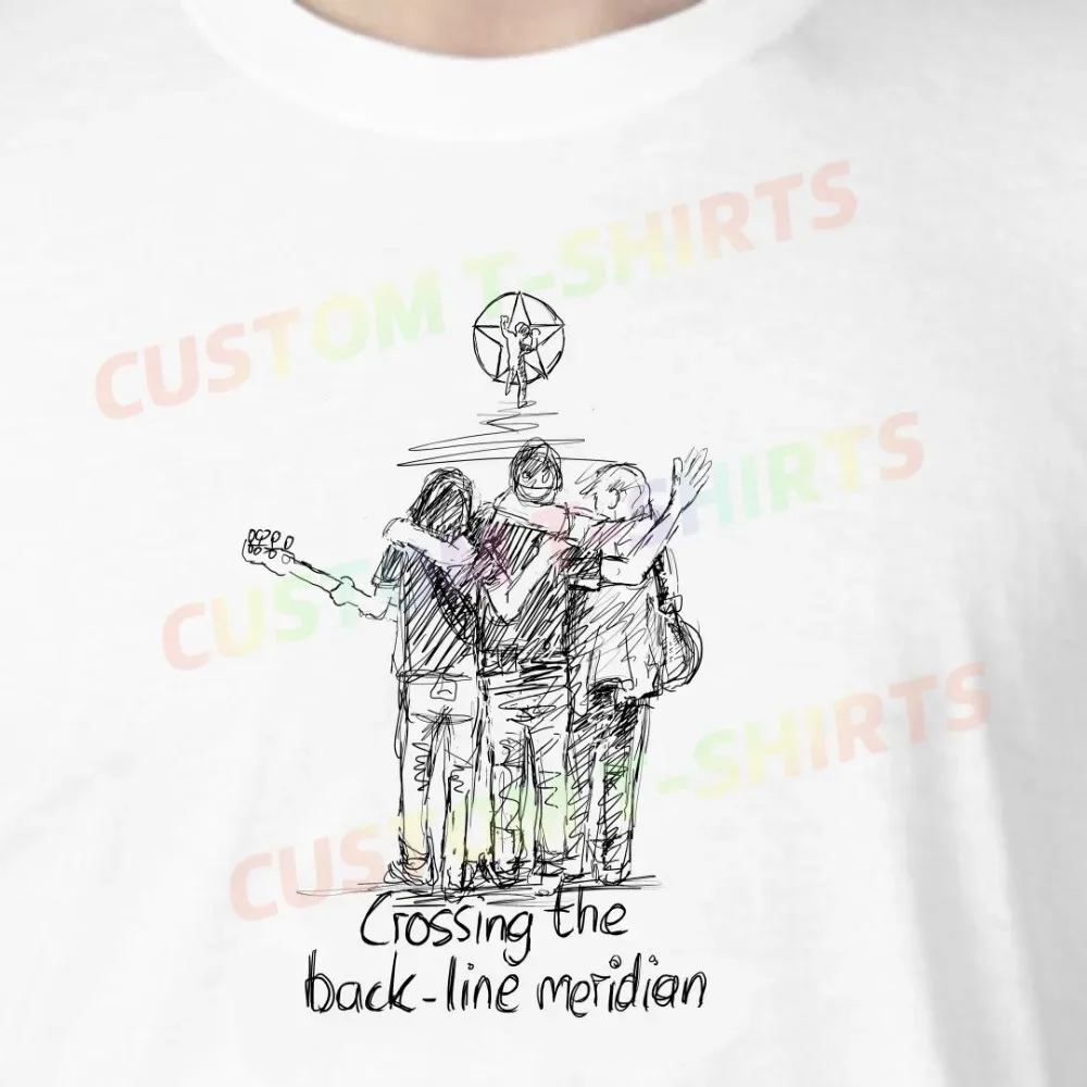 

121 207_Rush_–_Last_Concert Fans' comic-style hand-drawn pattern T-shirts for both men and women in summer