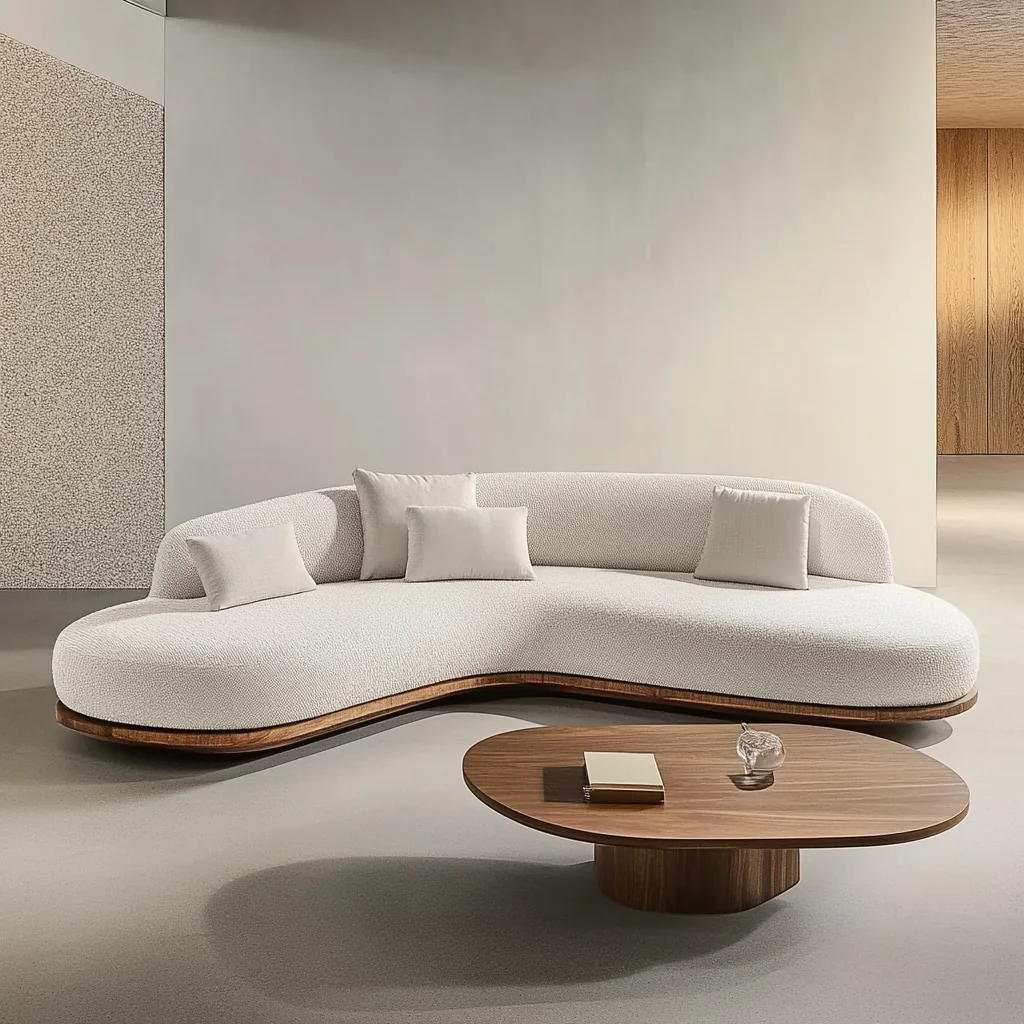 yi- Colored Convertible L-Shape Modern Wabi-Sabi Style Japanese Design Eco-Friendly Sofa Set No-Wash Tech Fabric Wood Legs#