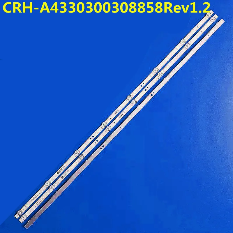 10set=30PCS LED Backlight Strip For 43K6S 43E6A  CRH-A4330300308858Rev1.2  7710-643000-D310  RDL430FY HV430FHB-F1