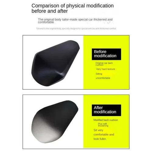 Imagen 2 del producto Para CFMOTO 450SS 450SR 450NK 2022 2023 2024 2025 almohadilla del asiento trasero del pasajero de la motocicleta modificada con almohadilla de joroba trasera suave ﻿