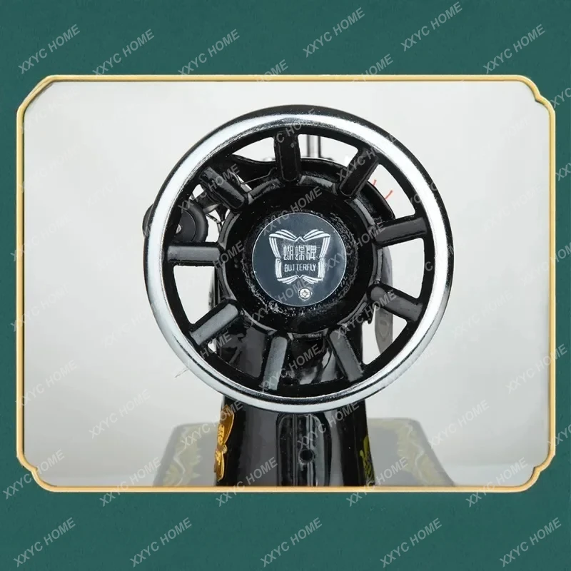 Portable Mini Sewing Machine Household Electric Old-fashioned Sewing Machines for Thick Thread Walking Foot Tailor Sewing Tools