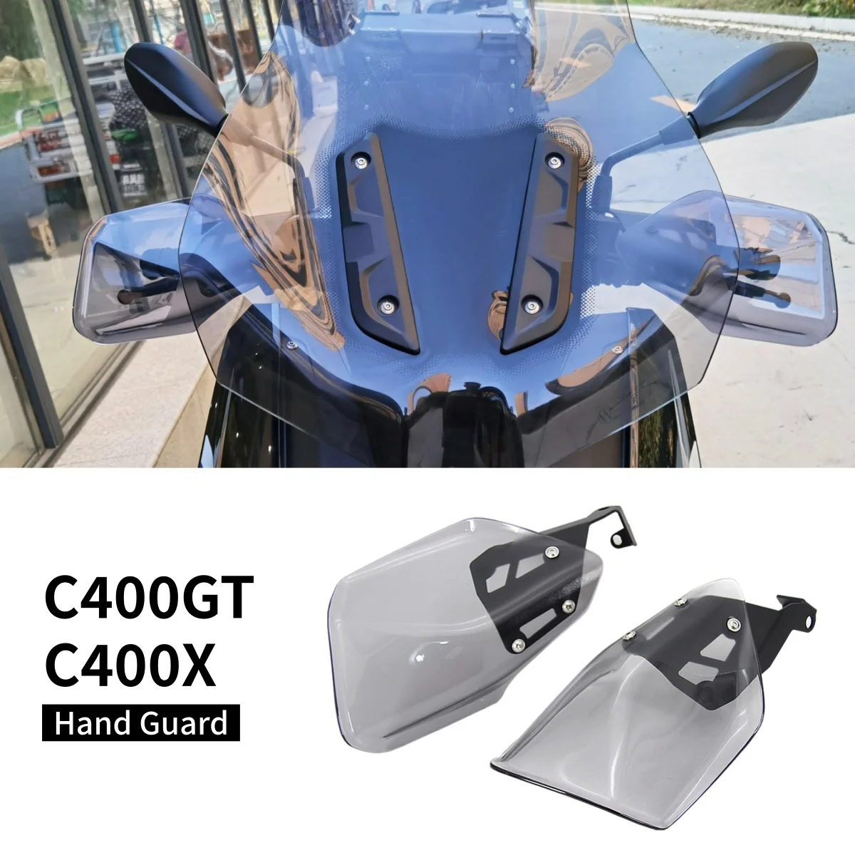 

New Motorcycle Handguard Protector Deflectors Hand Guard Shield Windshield For BMW C400GT C 400 GT C400 GT C400X C 400 X C400 X