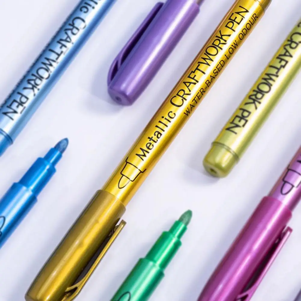 Clip-on Gel Pens Fine Tip Gel Pens Vibrant Gel Pen Set with Strong Coverage Clip Design 12pcs/box Artist for Paper for Projects