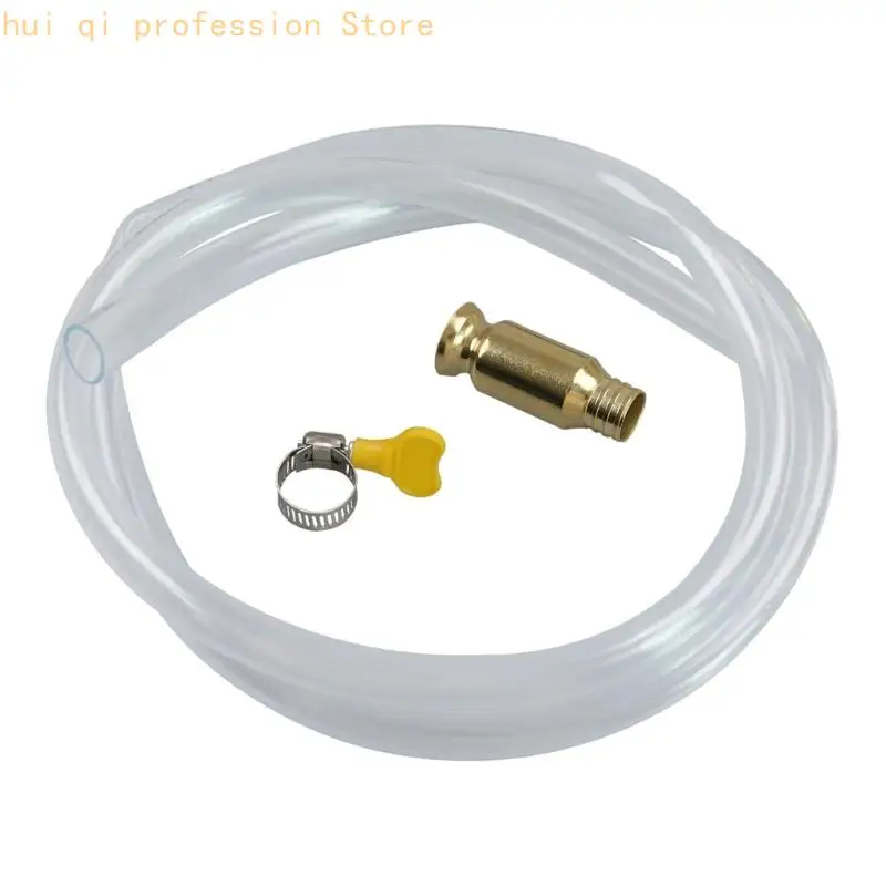 Schnellfluss-Siphonschlauch, starke PVC-Metall-Siphonpumpe, 1,5 m lang, für Fahrzeug-Kraftstofftransfer, Outdoor-Aktivitäten und – Detail 10