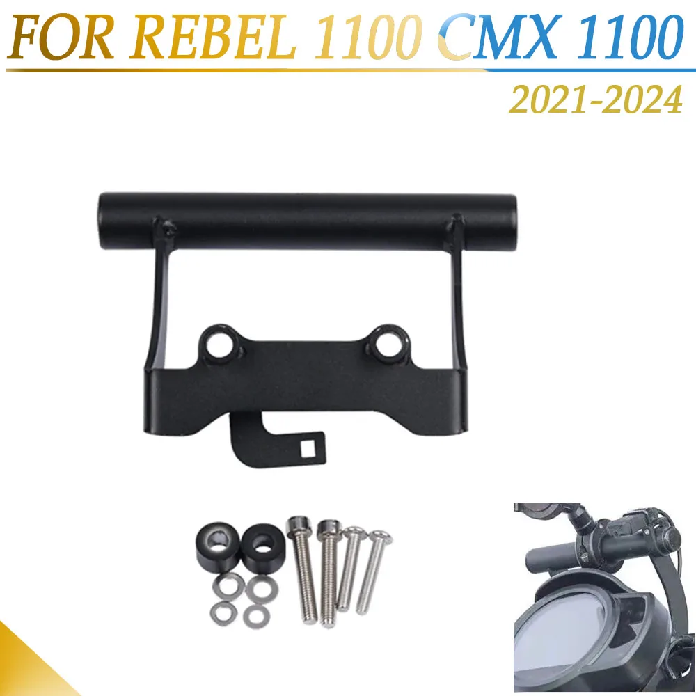 

For HONDA REBEL CMX 1100 CMX1100 2024 2021 2022 2023 Motorcycle Phone GPS Navigation Plate Bracket Handlebar Adapt Holder