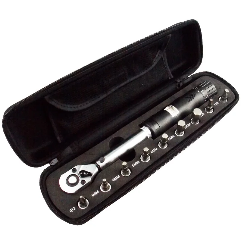 

1/4"DR 2-14Nm Bike Preset Adjustable Torque Wrench Set Bicycle Repair Tools Kit Ratchet Mechanical Torque Spanner 2025 New