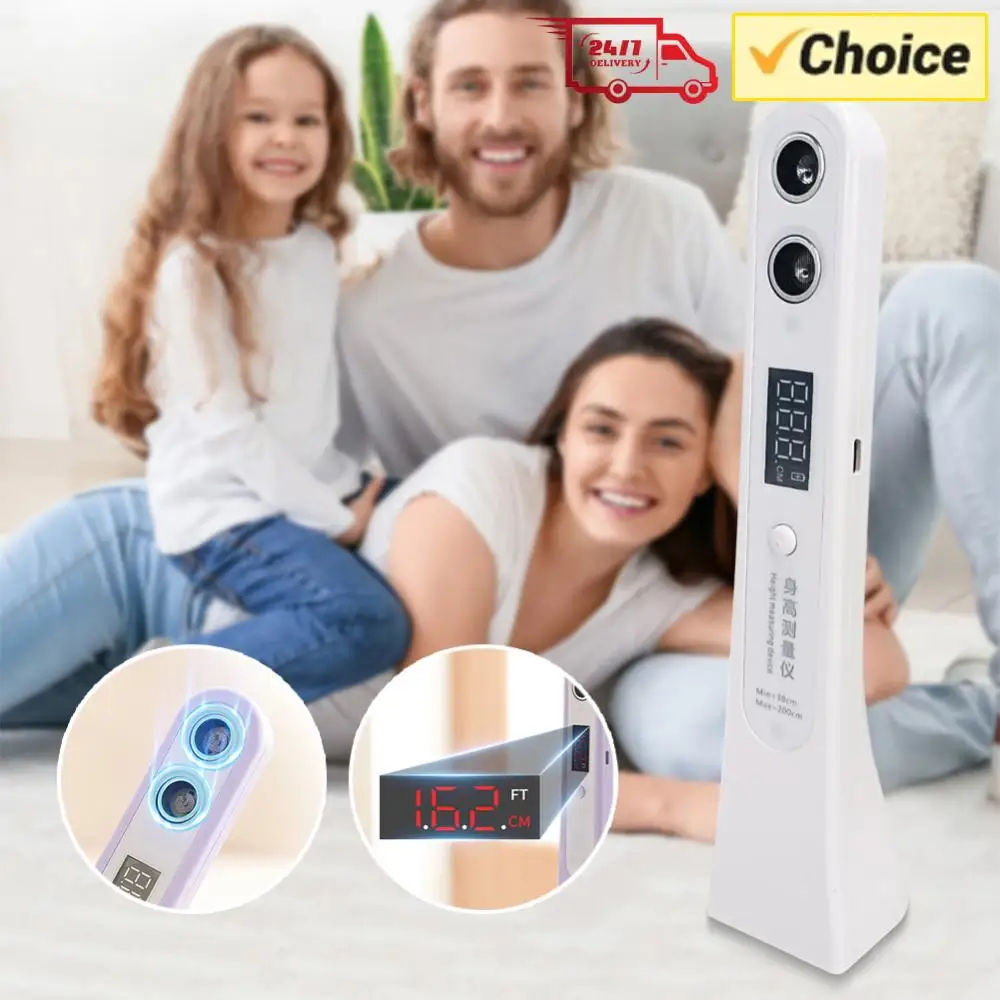 

Ultrasonic Height Measurement Meter LED Display Digital Height Measuring Ruler Portable Height Measuring Device for Children