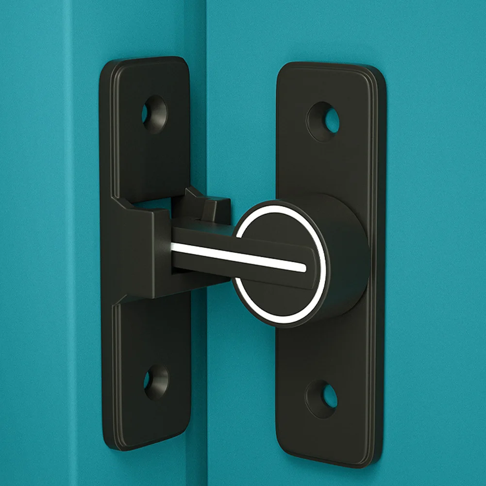 Luminous Barn Door Lock 90 Degree Gate Door Bolt Heavy Duty Safety Door Bolt Latch Lock Zinc Alloy for Bathroom Garage Window