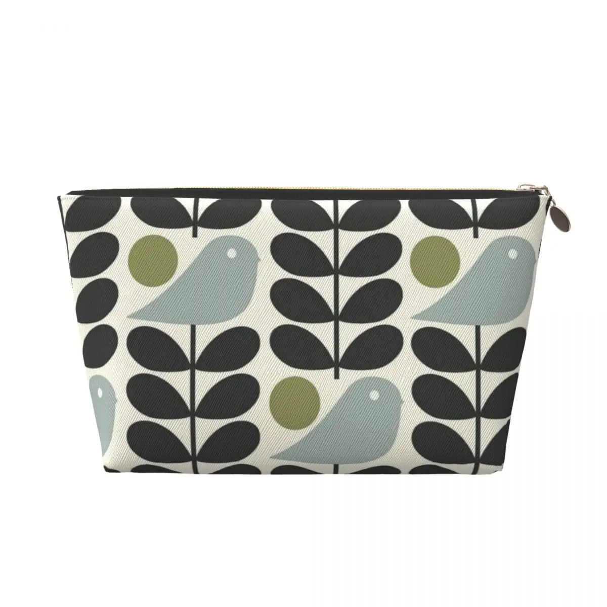 Custom Bird Orla Kiely Abstract Design Travel Cosmetic Bag Scandinavian Makeup Toiletry Organizer Ladies Beauty Storage Dopp Kit