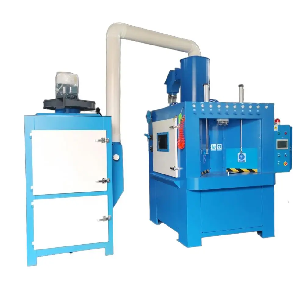 Fully Automatic Rotary Table Sandblasting Machine with Motor Multi-station Turntable for Cookware Surface Treatment Customized