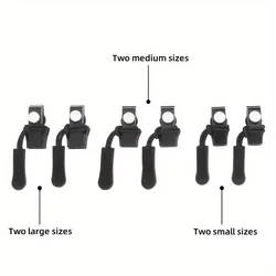 1/6/12Pcs Universal Zipper Repair Kit Quick Instant Detachable Zipper Head Replacement Zipper Slider Pull for Clothing Luggage