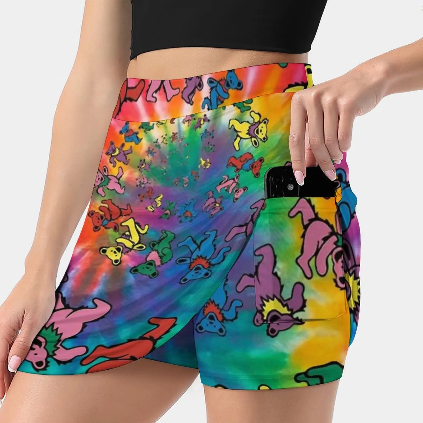 The Bear Skirts Woman Fashion 2022 Pant Skirt Mini Skirts Office Short Skirt Grateful Dead Band Grateful Dead Jerry Garcia