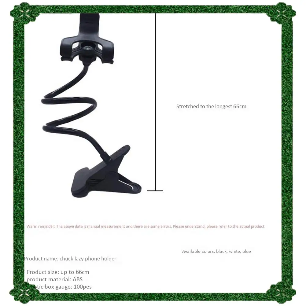 24-Hour Delivery Gooseneck Cell Phone Holder Universal Mobile Phone Clip Stand Cell Phone Clip Holder Rotate Freely Lazy Bracket