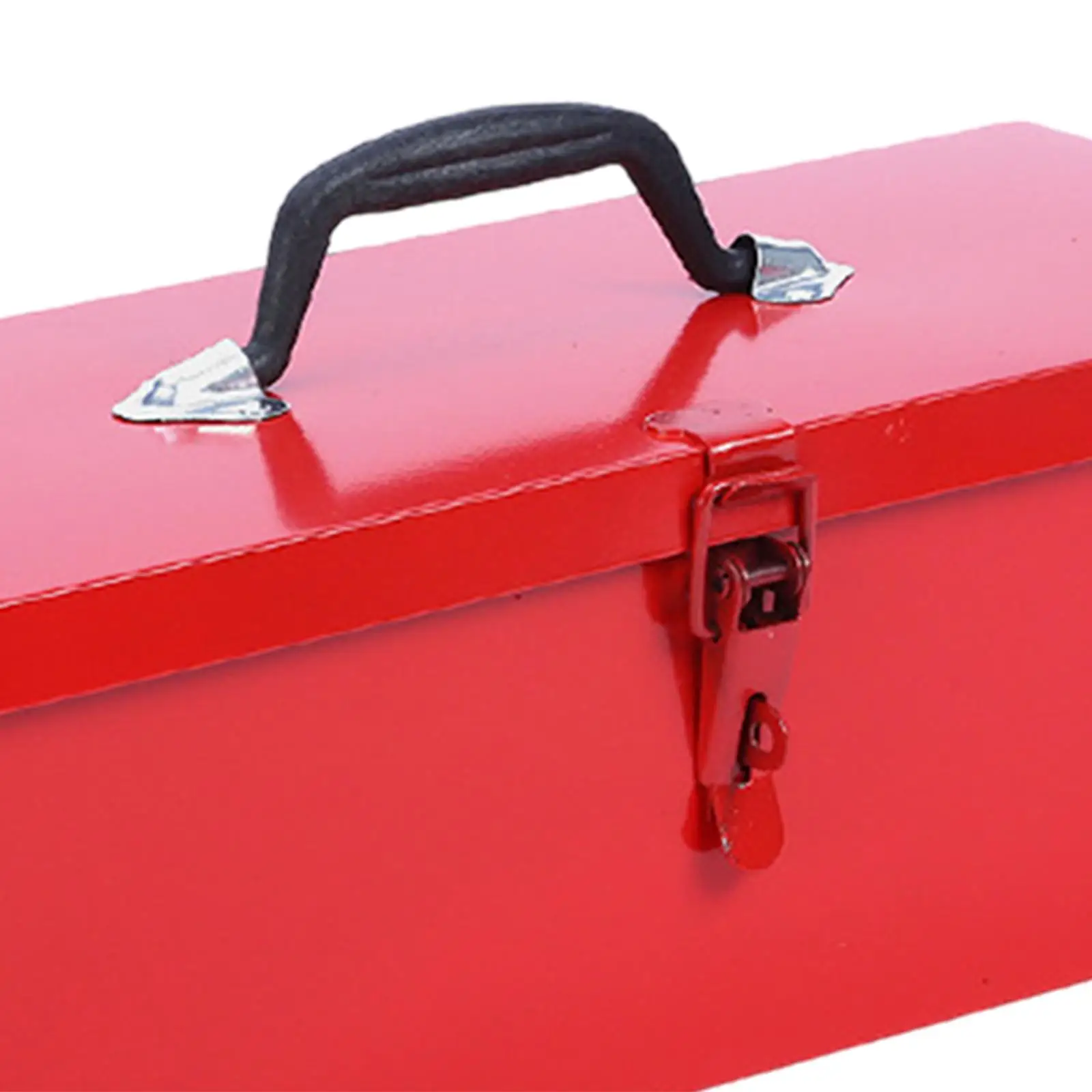 Iron Tool Box Latch Closure Ergonomic Handle Container Hardware Storage Hand Tool Case Tool Organizer for Electrician Workshops