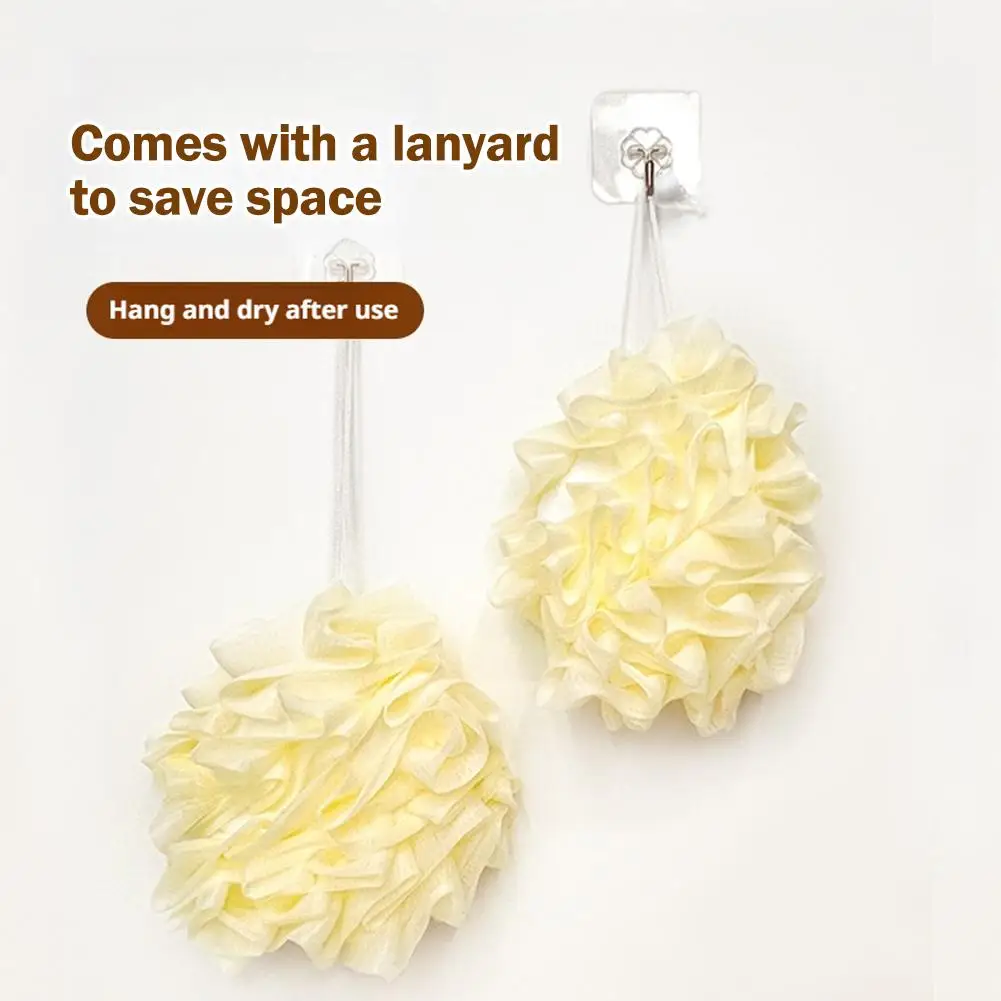 

Two In One Bath Ball Bath Flower Ball Can Be Put Soap Soft Rich Rub Back Bubble Foam Ball Net Flower Bath O5M8