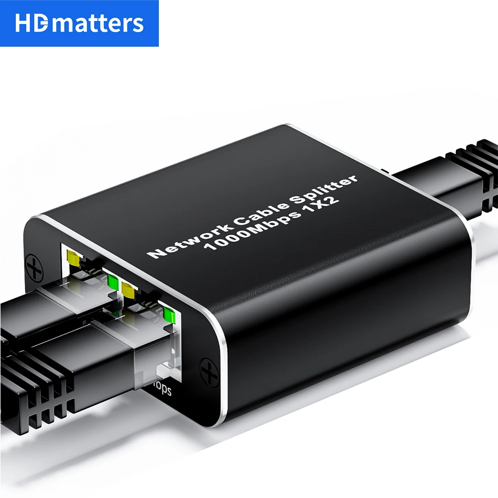 HDmatters RJ45 Splitter 1X2: Uma Solução Prática para Conectar Mais de Um Dispositivo em Uma Rede Ethernet