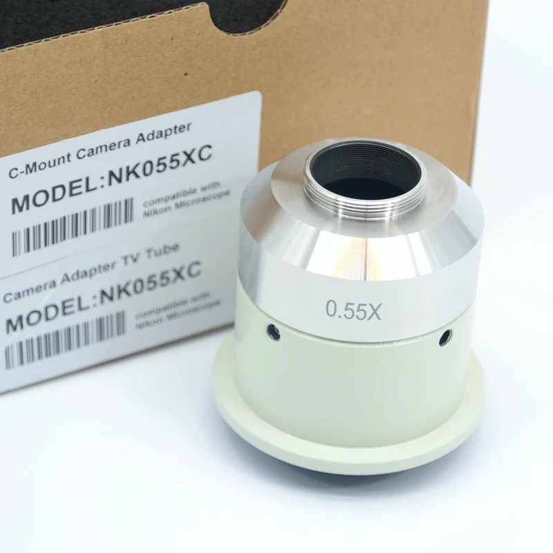 Imagem -05 - Fyscope Microscópio C-monte 0.3x 0.55x 0.7x 1x 1.2x 1.5x Adaptador Compatível para Nikon Microscopio ni ci Series