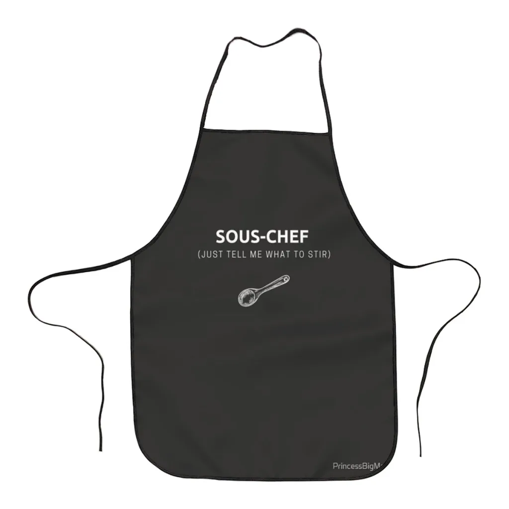 

Fashion Design Sous-chef Home Cooking Apron Apron Store Logo For Women Gift Composite Fabric Cleaning Pinafore