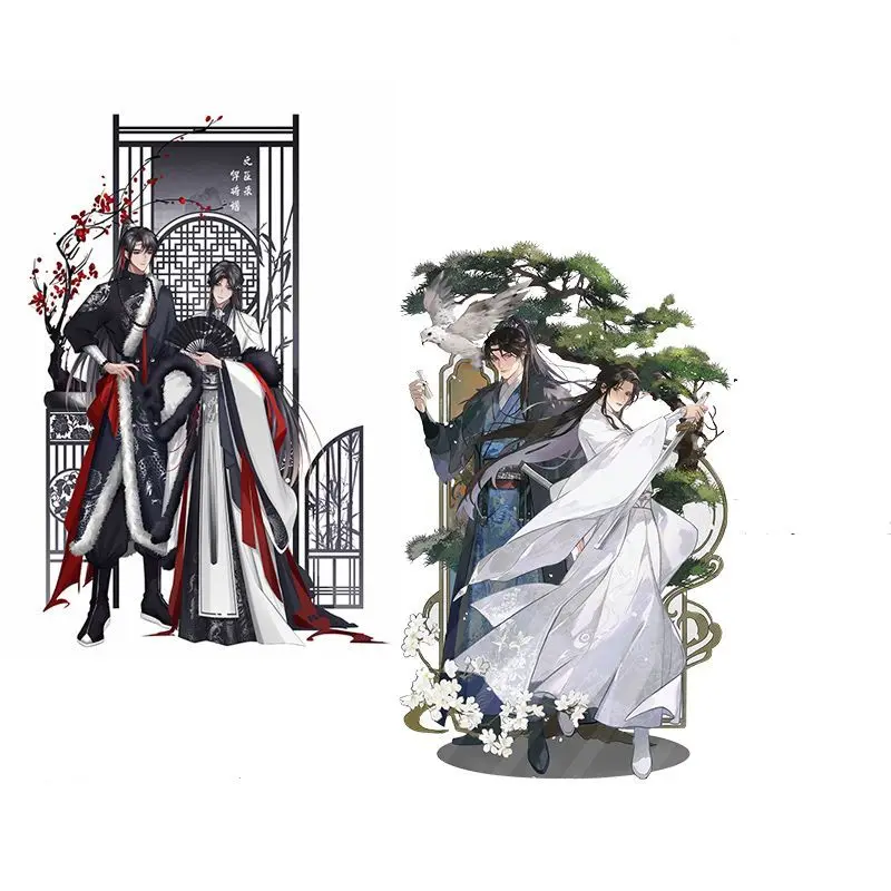 2 PCS Qiang Jin Jiu Anime Acrylic Stand Figure Shen Zechuan Xiao Chiye Cosplay Cute Cartoon Desk Decor Accessories Fans Gift