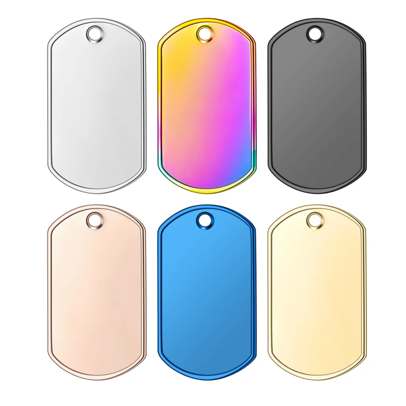 STLFS الفولاذ المقاوم للصدأ التسامي مخصص اسم علامة الكلب المعدنية ، شعار معدني معرف علامة اسم الكلب ، علامة معرف الكلب #2