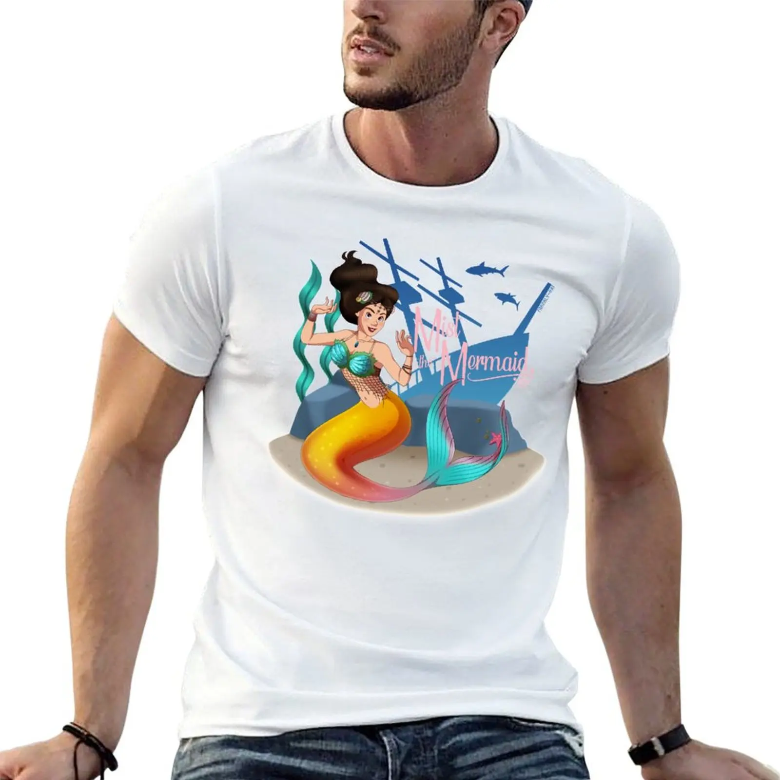 Commission: @mistthemermaid T-shirt plus size tops graphics korean fashion t shirt men