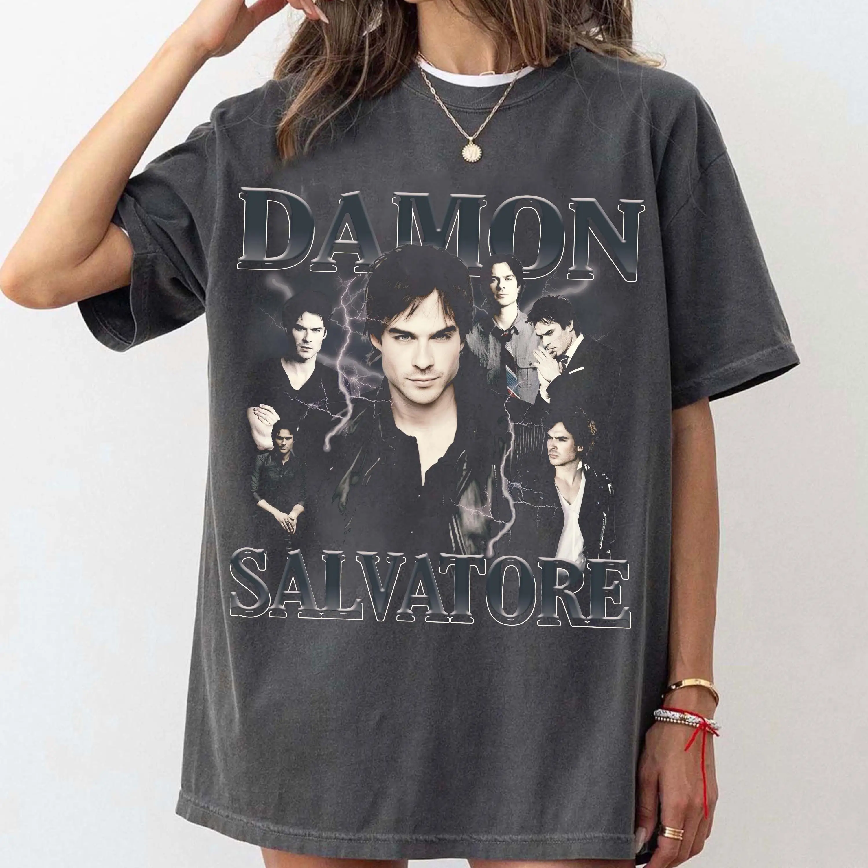 Comfort Colors Damon Salvatore Vintage Tshirt, Gift for Woman and Man Unisex Tshirt