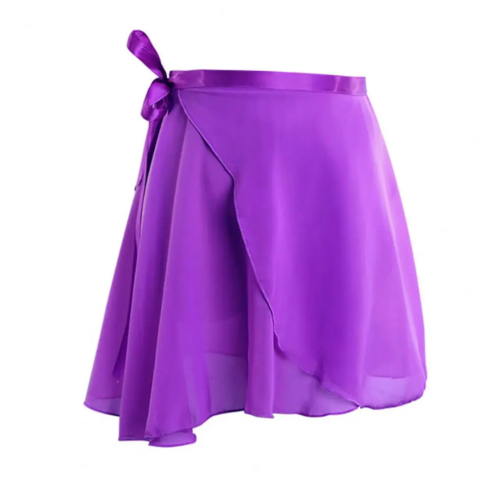 Women Ballet Skirts Lace-up Chiffon Skirts Dance Skirts Adults Girls Leotards Skirt Ballet Practice Dancing Miniskirts