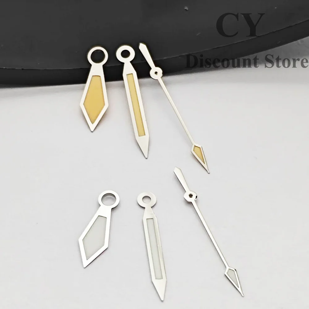 ريتشوس NH35 ساعة يد فضية خضراء ساعة يد تناسب NH35 NH36 ETA2824 2836 Miyota8215 Mingzhu DG2813 3804 حركة #5