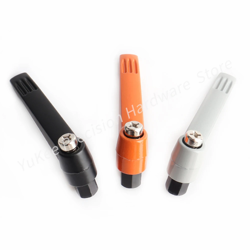 YK929 M5~M16 Zinc Alloy Hexagonal Adjustable Tight Handle Rotating Handle L-shaped Internal Thread Universal Adjustable Handle